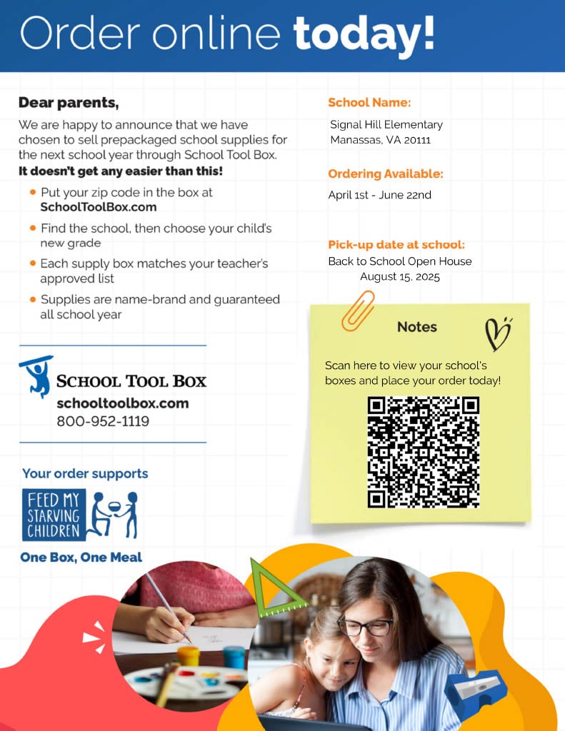 Flyer from School Tool Box for Parents
